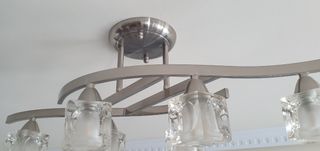 LAMPARA SALON TECHO 6 LUCES