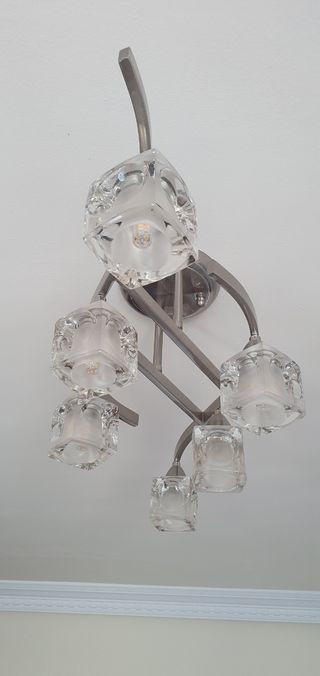 LAMPARA SALON TECHO 6 LUCES