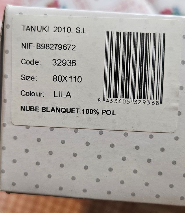 Manta para bebé  Naf Naf ¡¡NUEVA!!