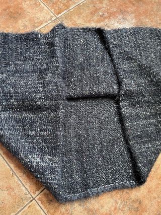 Cuello bufanda gris con brillos