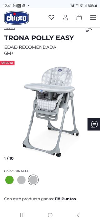 Trona bebe Polly easy de Chicco