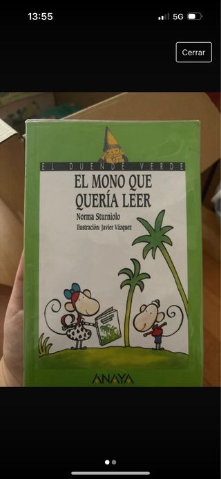 Libro “El mono que queria leer”