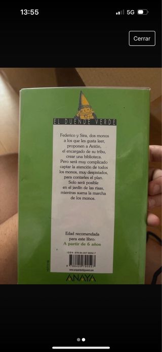 Libro “El mono que queria leer”