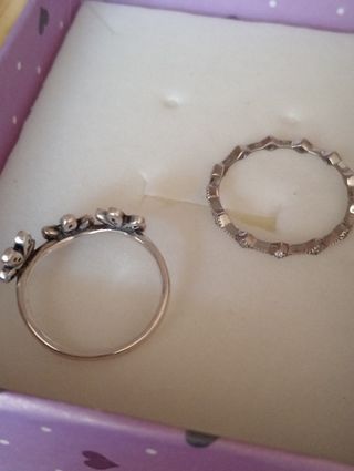 PAR ANILLOS DE PLATA