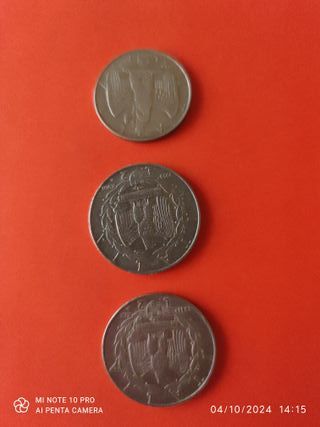 Monete rare 1 e 2 LIRE Vittorio Emanuele lll Re