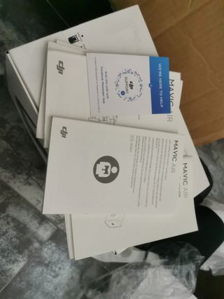 Caja mavic air con instrucciones