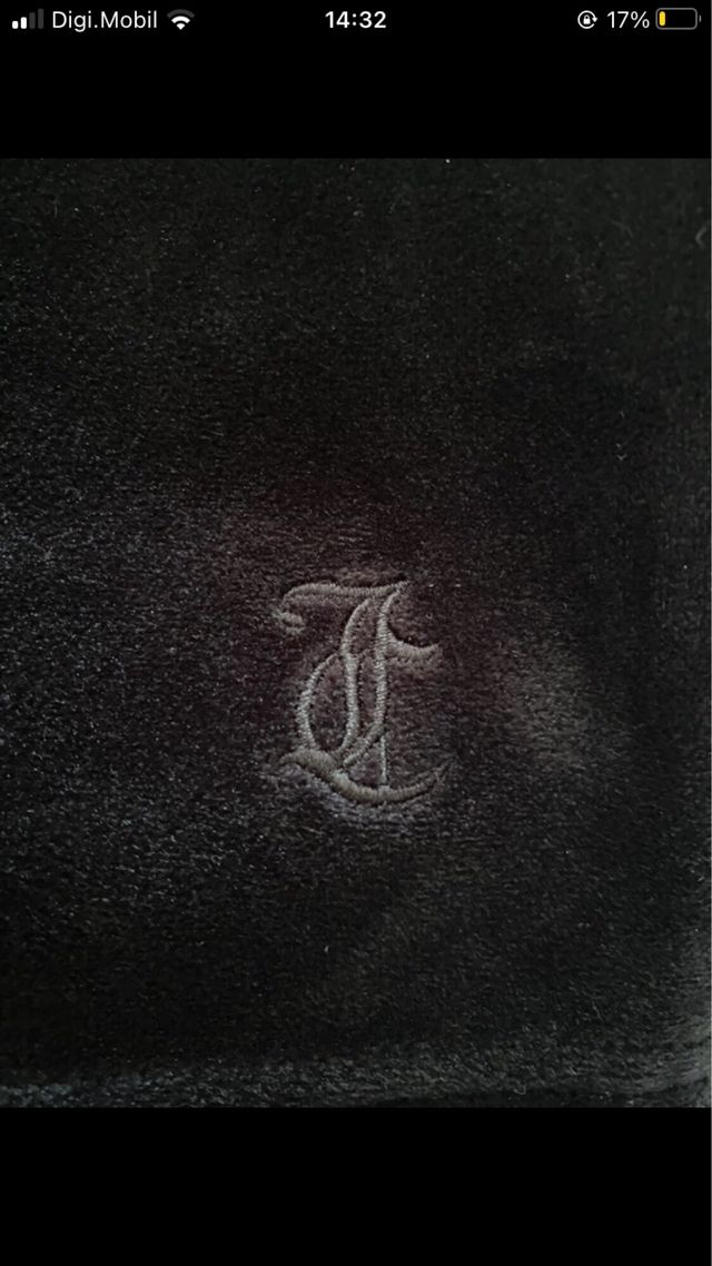 Falda Juicy Couture de terciopelo negro