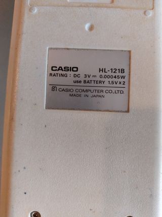 Calcolatrice vintage a 12 cifre Casio HL