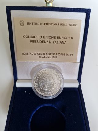 Italia moneta argento 2003 UE