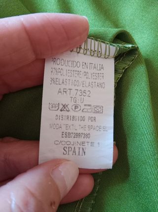 Vestido satén verde Pura Vida Clothes 