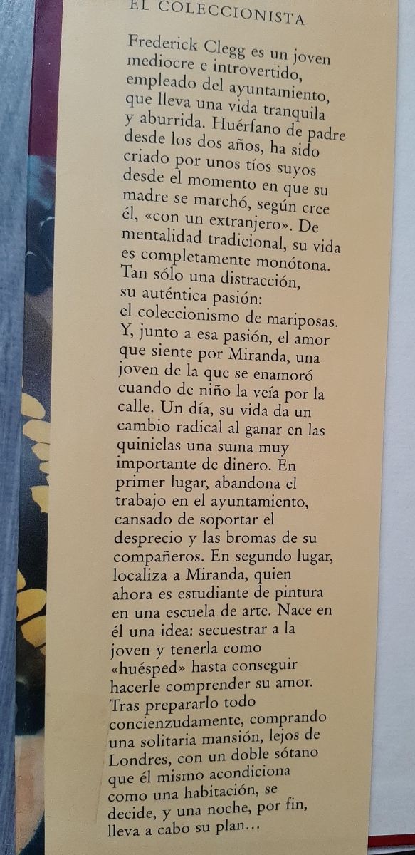 Libro El Coleccionista