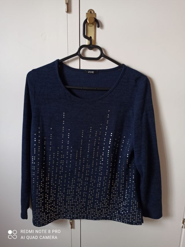 Camiseta azul mujer talla única marca Zoe