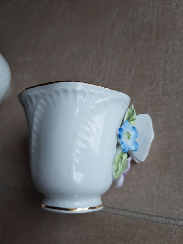 Zuccheriera + 2 tazzine fiori NAJ OLEARI