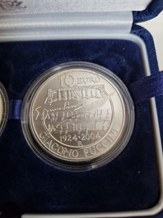 Monete argento Italia 2004 Puccini