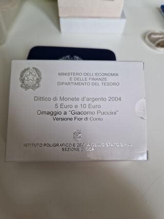Monete argento Italia 2004 Puccini