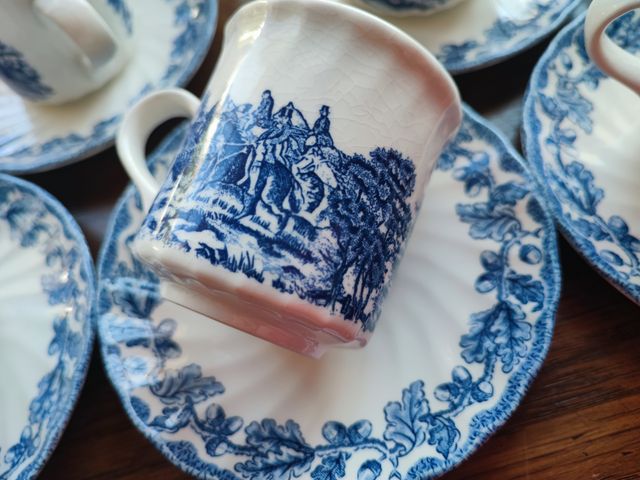 5 Tazas de Café Royal Wessex con 10 Platitos