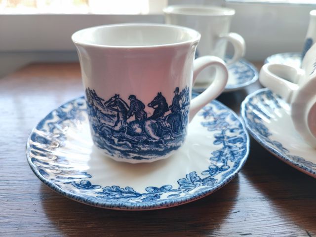 5 Tazas de Café Royal Wessex con 10 Platitos