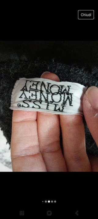 Cappotto grigio Miss Money Money vintage