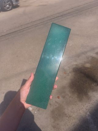 17m Azulejo verde esmeralda, Crackle emerald green