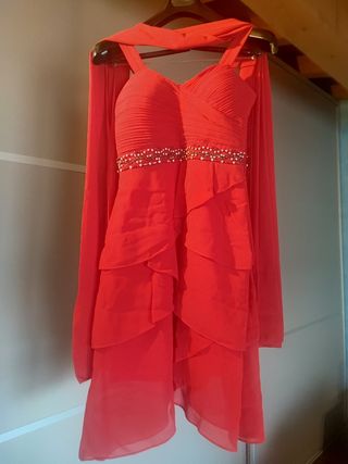 Abito da cerimonia corto rosso