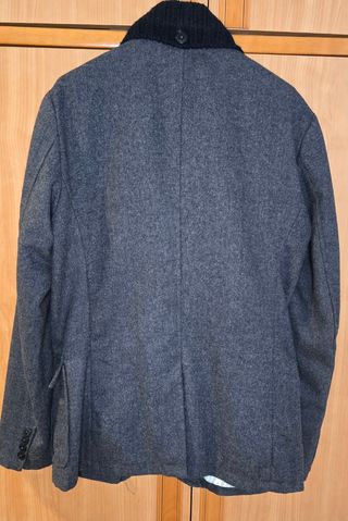 Blazer con cuello de punto