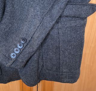 Blazer con cuello de punto
