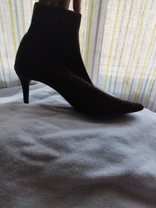 Botas baja metal oro 