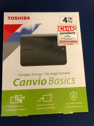 Disco duro exterior Toshiba 4TB