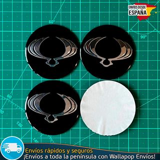 X4 Emblemas SsangYong 56mm Pegatinas Tapacubos