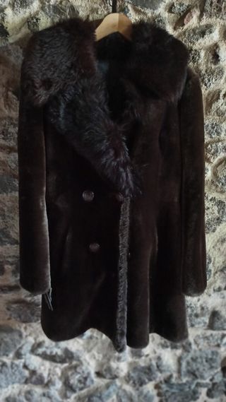 Abrigo piel de muton vintage
