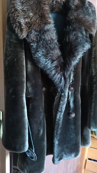 Abrigo piel de muton vintage