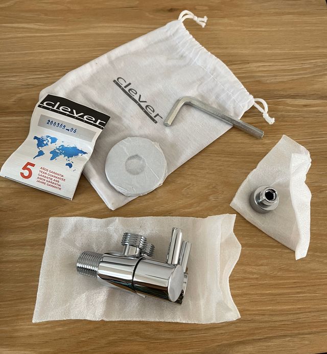 Clever Grifería Válvula ducha higiénica y cisterna