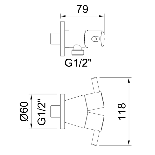 Clever Grifería Válvula ducha higiénica y cisterna