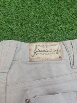 Falda vaquera señora color beig