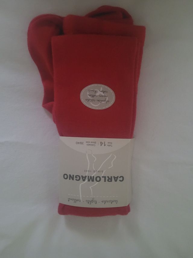 Leotardos rojos sin estrenar talla 14