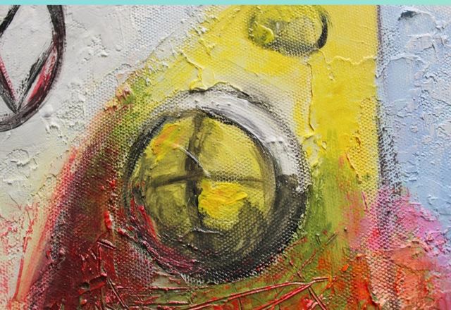 Volkswagen transporter Lienzo pintado a mano