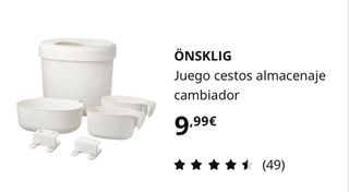 Cambiador bebé completo 