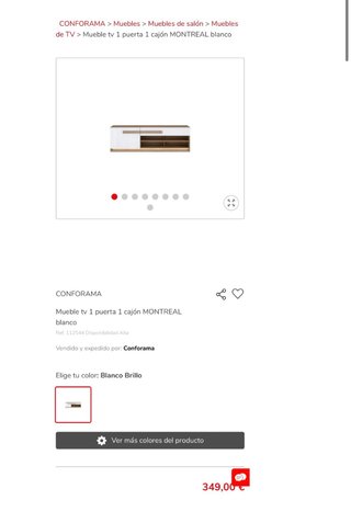 Mueble salon lacado elegante