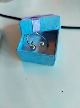 Anillo de plata ajustable 