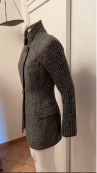 Giacca con maniche in lana