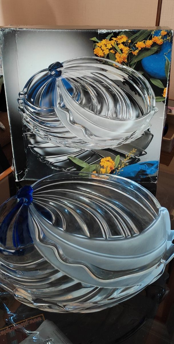 Centro de mesa de cristal de murano.Vintage.