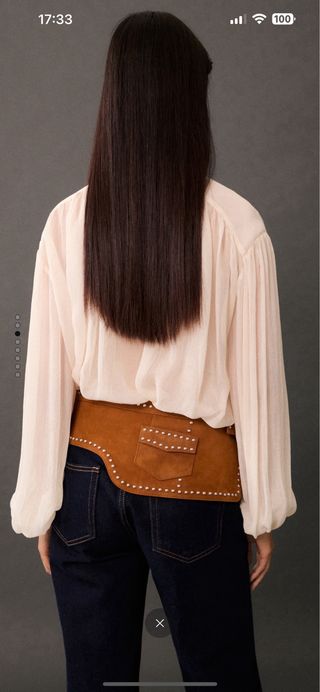 Camisa NUEVA MANGO lazo cuello (PVO 40€)