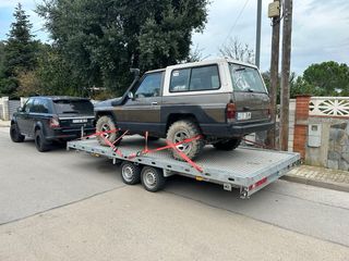 Transporte de caravanas, coches, furgonetas, grua