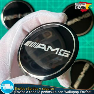 X4 Emblemas 60mm AMG Mercedes Benz Tapacubos