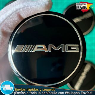 X4 Emblemas 60mm AMG Mercedes Benz Tapacubos