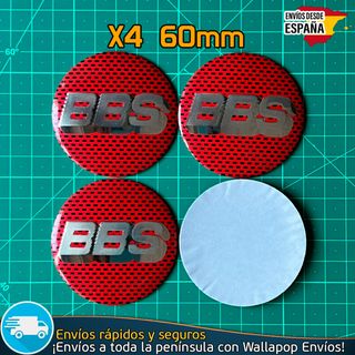 X4 Emblemas BBS 60mm Pegatinas Tapacubos Llantas
