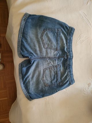 Pantalones vaqueros cortos chica 