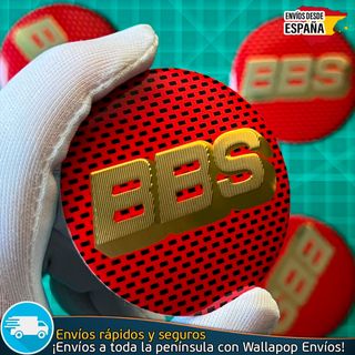 X4 Emblemas BBS 60mm Pegatinas Tapacubos Llantas