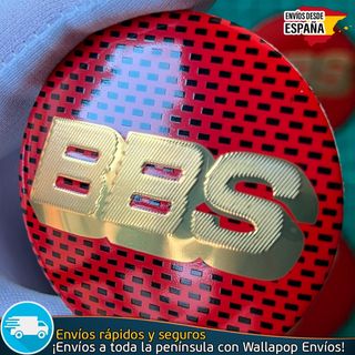 X4 Emblemas BBS 60mm Pegatinas Tapacubos Llantas