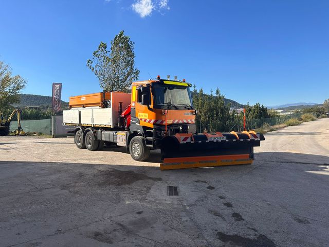 RENAULT K460 6X6 ***QUITANIEVES+GRUA***